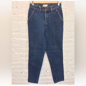 Calvin Klein vtg 80s high waist tapered jeans medium blue size 9